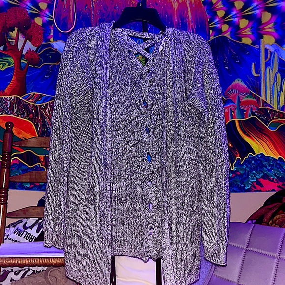 Cloud Chaser | Sweaters | Cloud Chaser Glittery Open Sweater | Poshmark